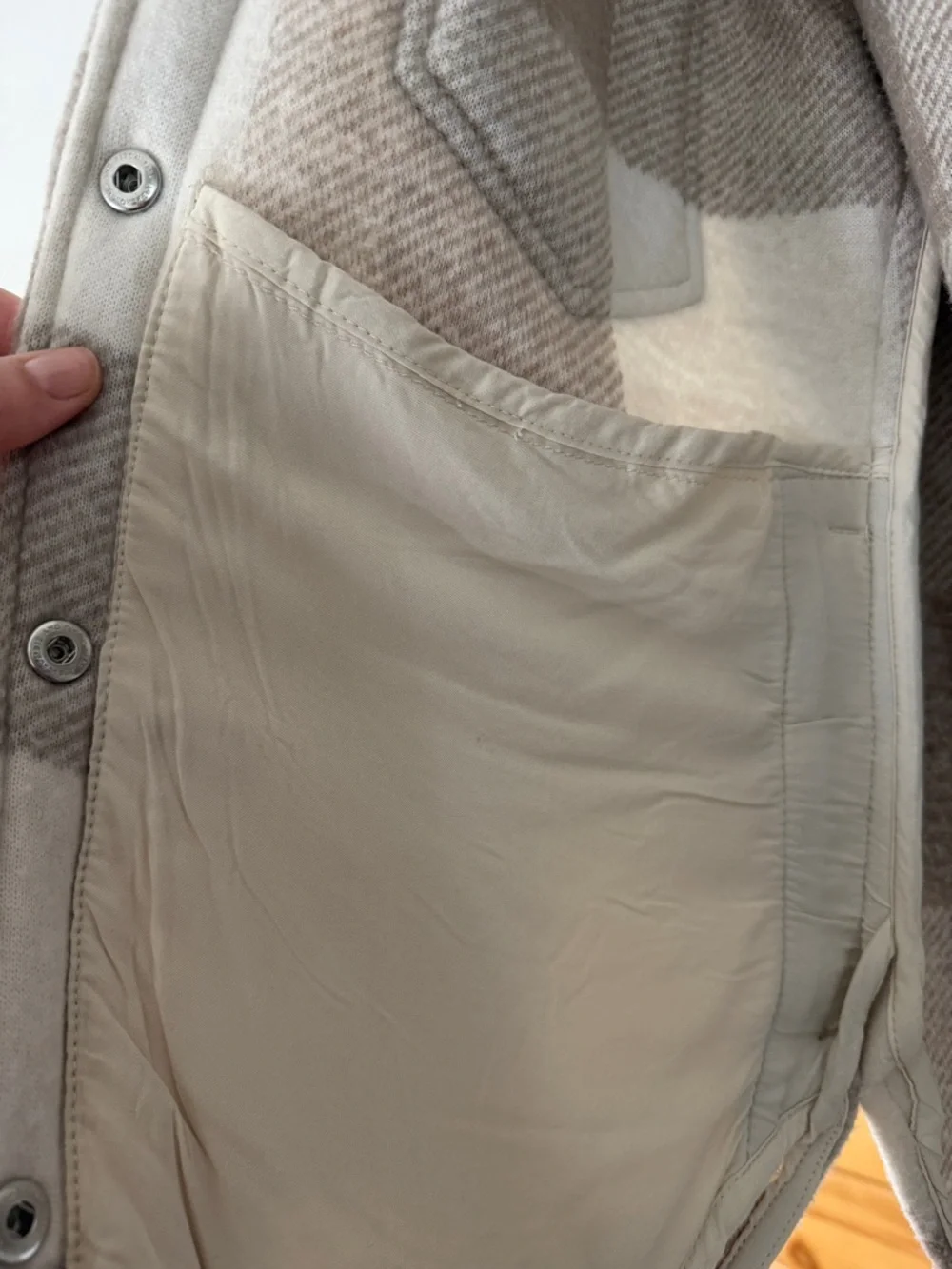 A&F Plaid Shacket - Picture 3 of 5